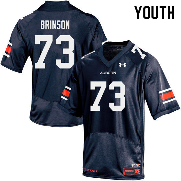 Youth #73 Gabe Brinson Auburn Tigers College Football Jerseys Sale-Navy